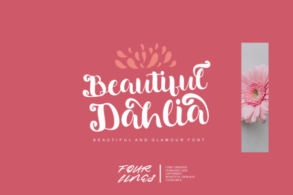 Beautiful Dahlia: A Quirky Script Font for Makers