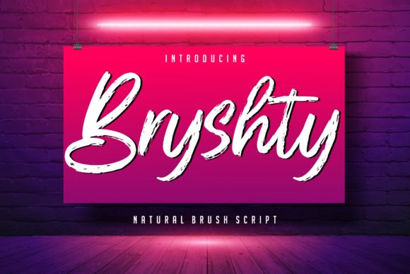 Bryshty: A Natural Handwritten Font for Editorial Design