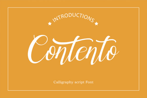 Contento: A Handwritten Font for Makers
