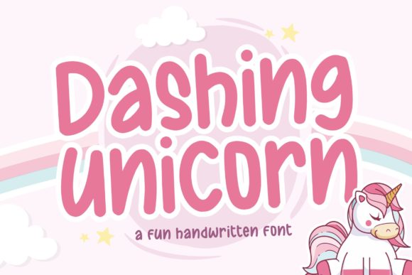 Dashing Unicorn: A Vibrant Handwritten Font for Editorial Design