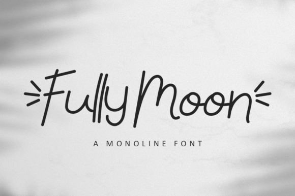 Fully Moon: A Handwritten Font for Modern Web Design