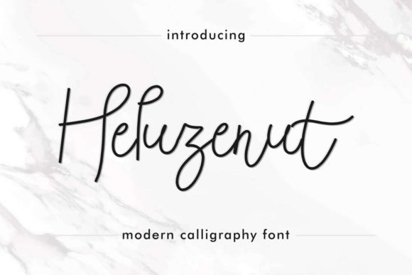 Heluzenut: A Friendly Handwritten Font for Editorial Design