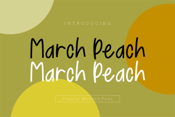 March Peach: A Friendly Handwritten Font for Editors