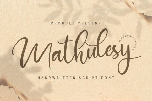 Mathulesy: A Handwritten Font for Editorial Elegance