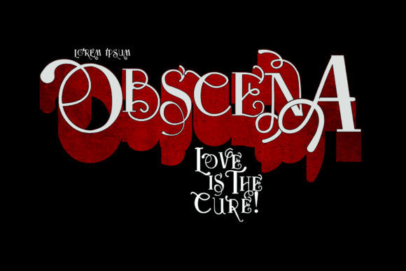 Obscena: A Bold Retro Display Font for Editors