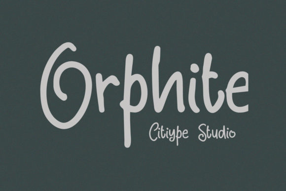 Orphite: A Handwritten Font for Modern Web Design