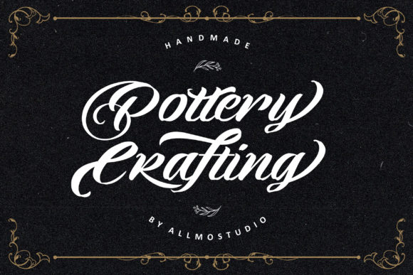 Pottery Crafting: A Friendly Handwritten Font for Makers
