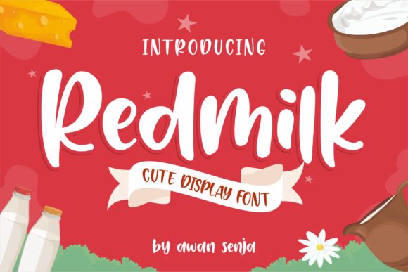 Redmilk: A Handwritten Font for Authentic Editorial Design