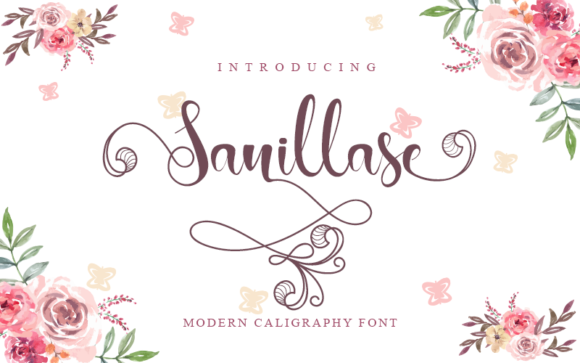 Sanillase: A Premium Script Font for Modern Web Design