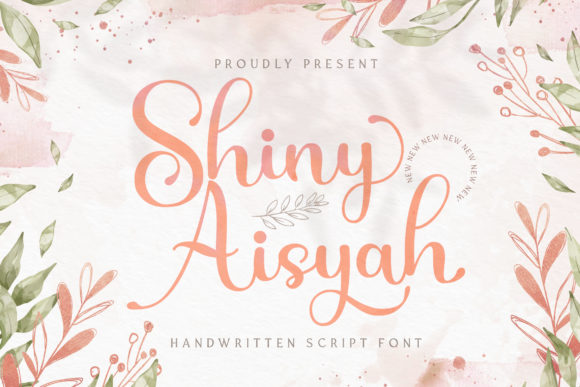 Shiny Aisyah: An Elegant Script Font for Brand Identity