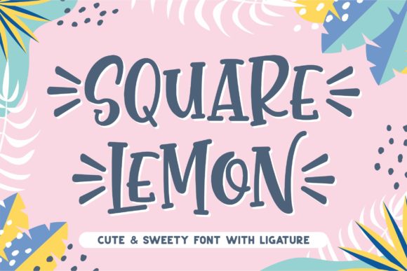 Square Lemon: A Charming Handwritten Font for Crafters