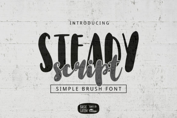 Steady Script: A Bold Display Font for Your Brand
