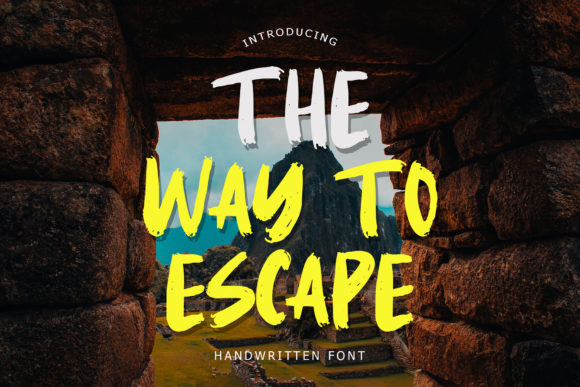 The Way to Escape: A Modern Handwritten Font for Web Design